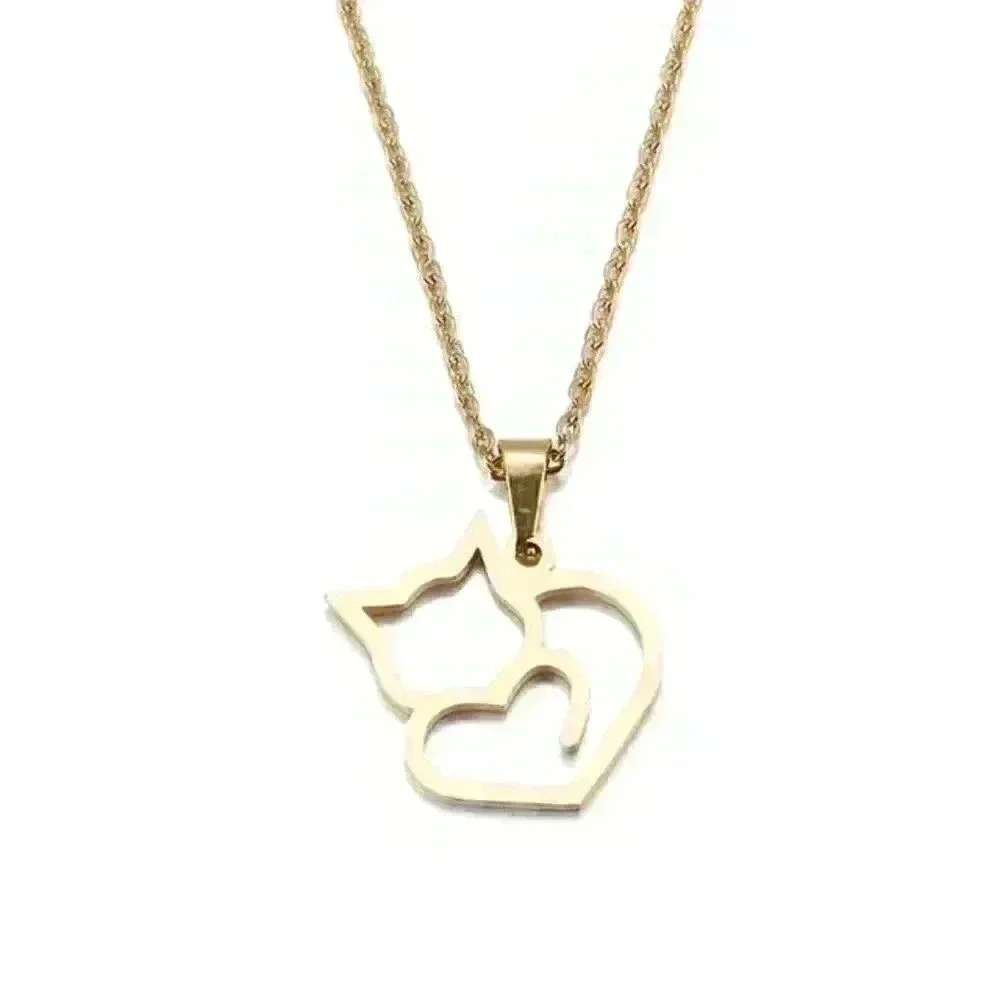 Gold Cat Lover's Necklace